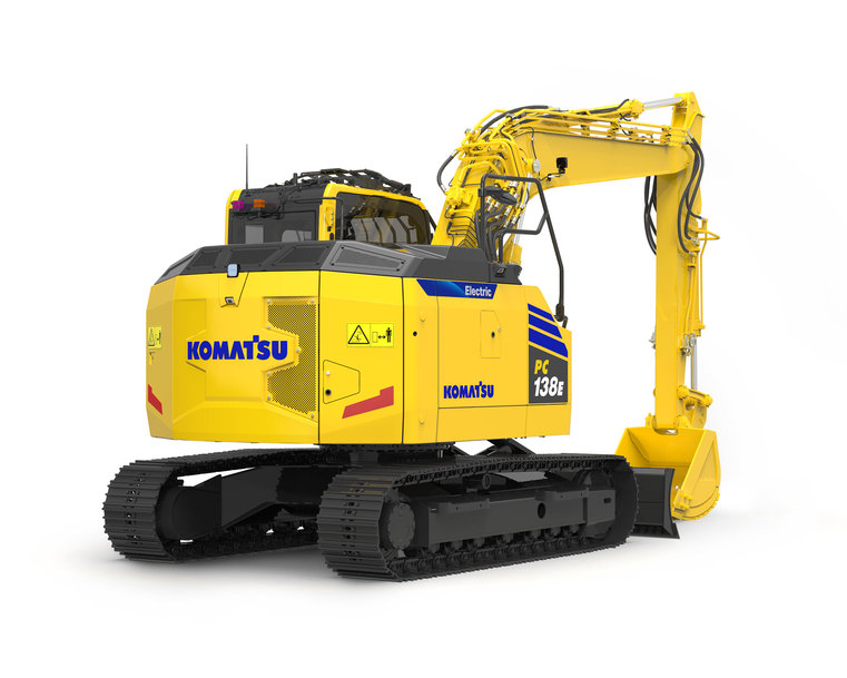 Komatsu sur le point de présenter une nouvelle pelle électrique PC138E-11 de 13 tonnes avec batterie lithium-ion 